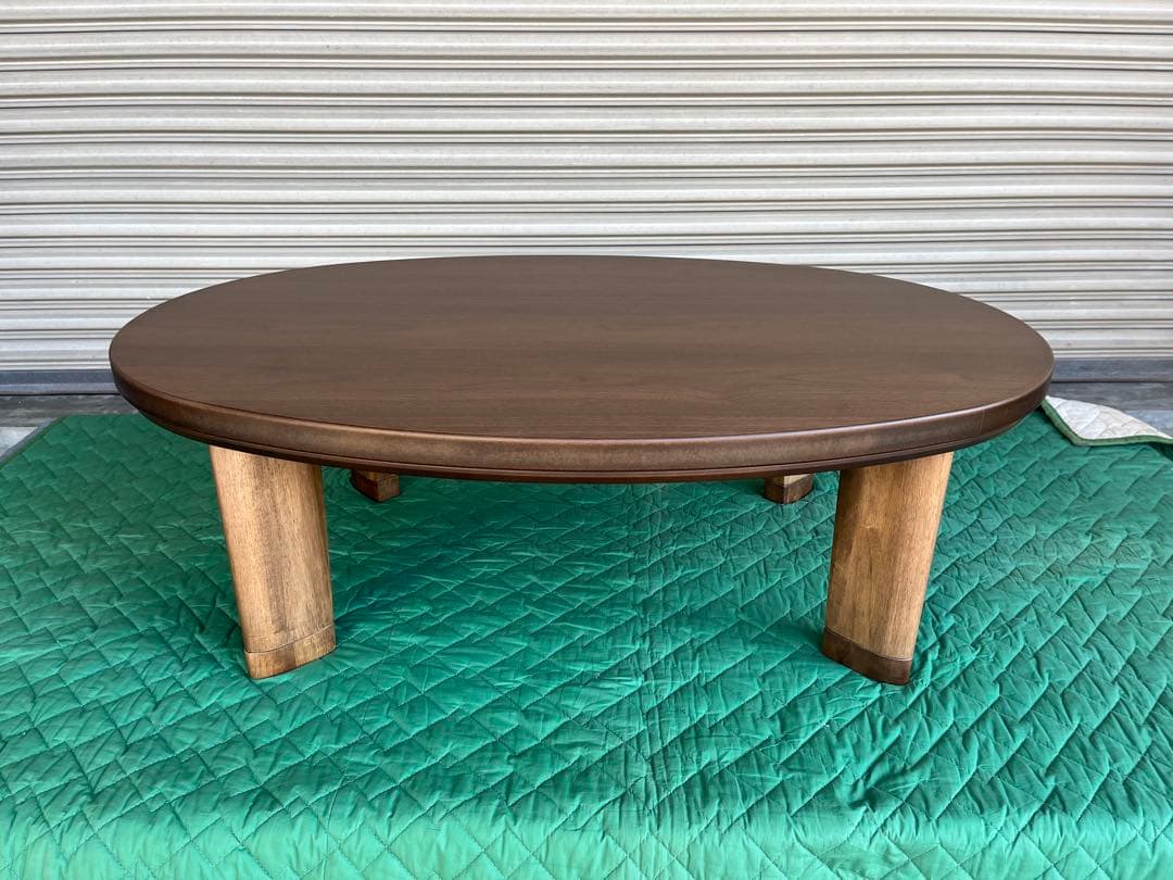 ☆ 送料無料　国産楕円こたつ　120cm WN ヒーター込 ☆