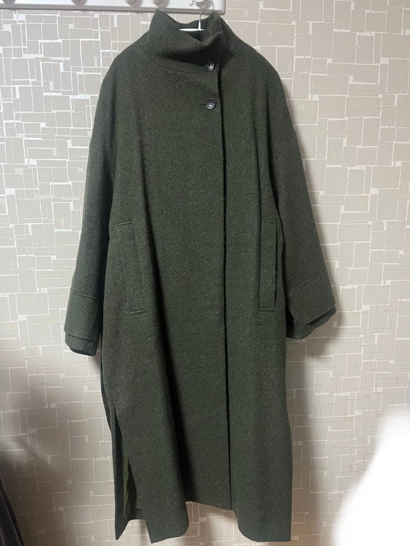 【値下げ】BLACK BY MOUSSY/スタンドカラーウールコート