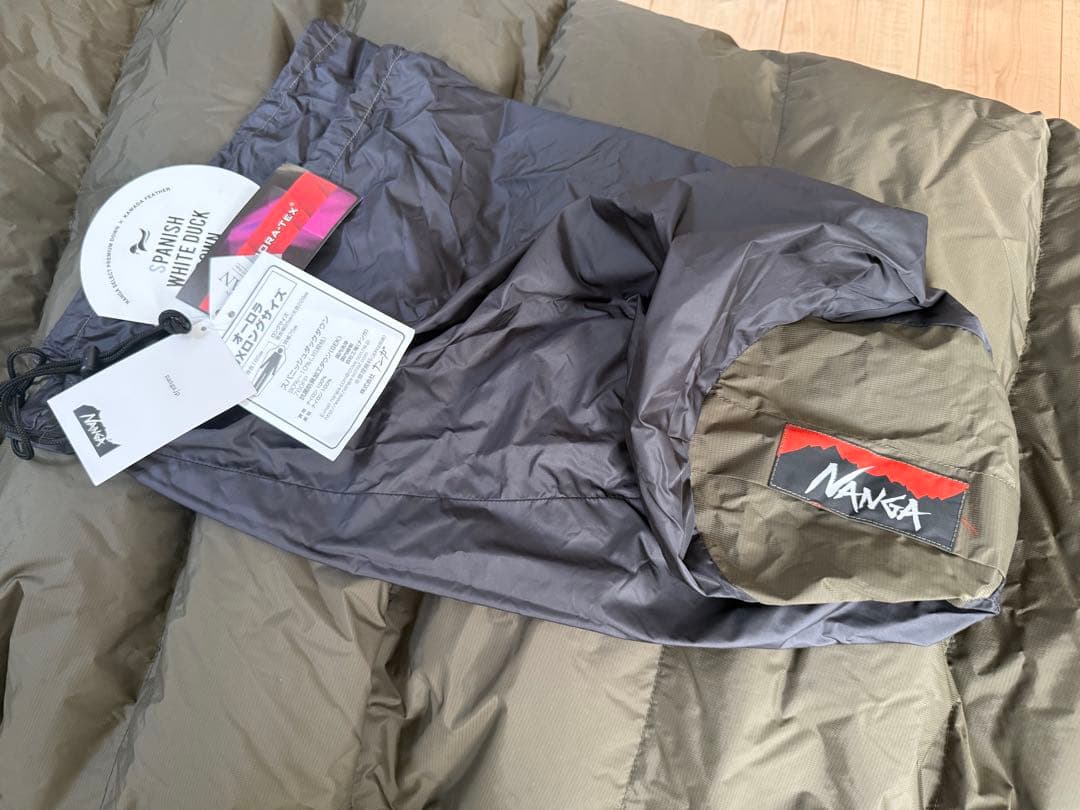 美品 オーロラ1000DX カーキ ロング NANGA ナンガ