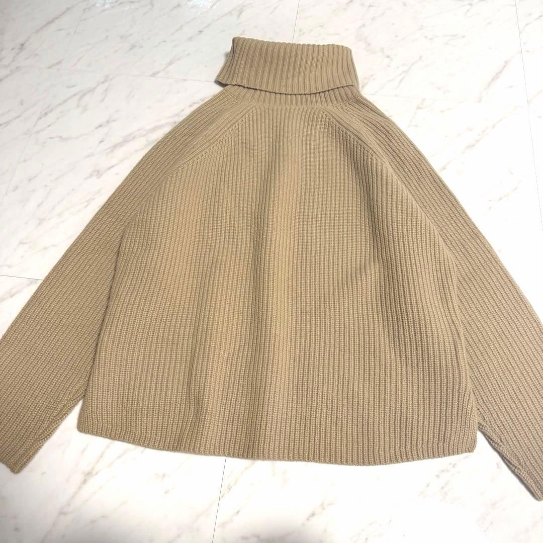 完売品✨️アニュアンス ウールカシミヤラグランタートルニットプルオーバー ベージュ