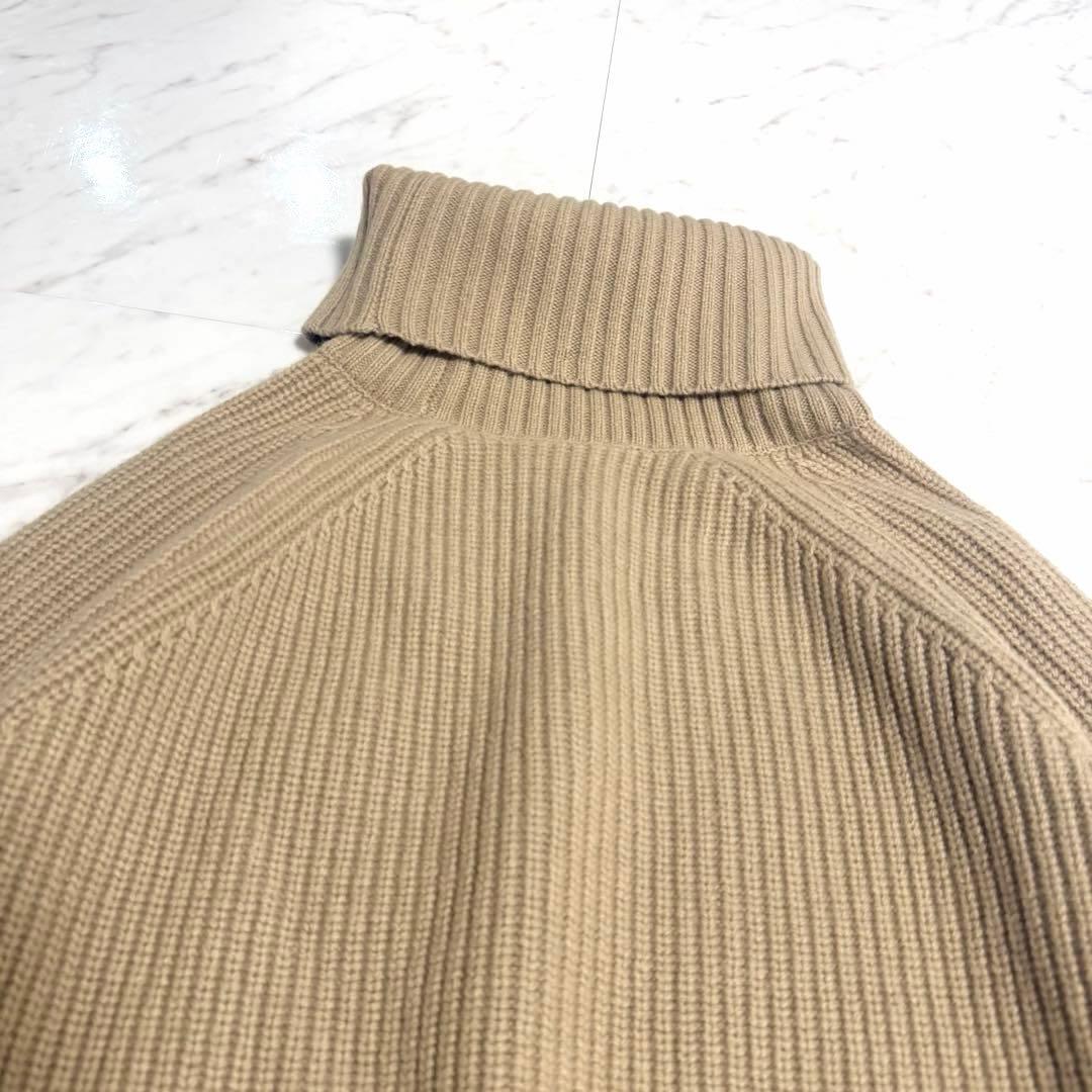 完売品✨️アニュアンス ウールカシミヤラグランタートルニットプルオーバー ベージュ
