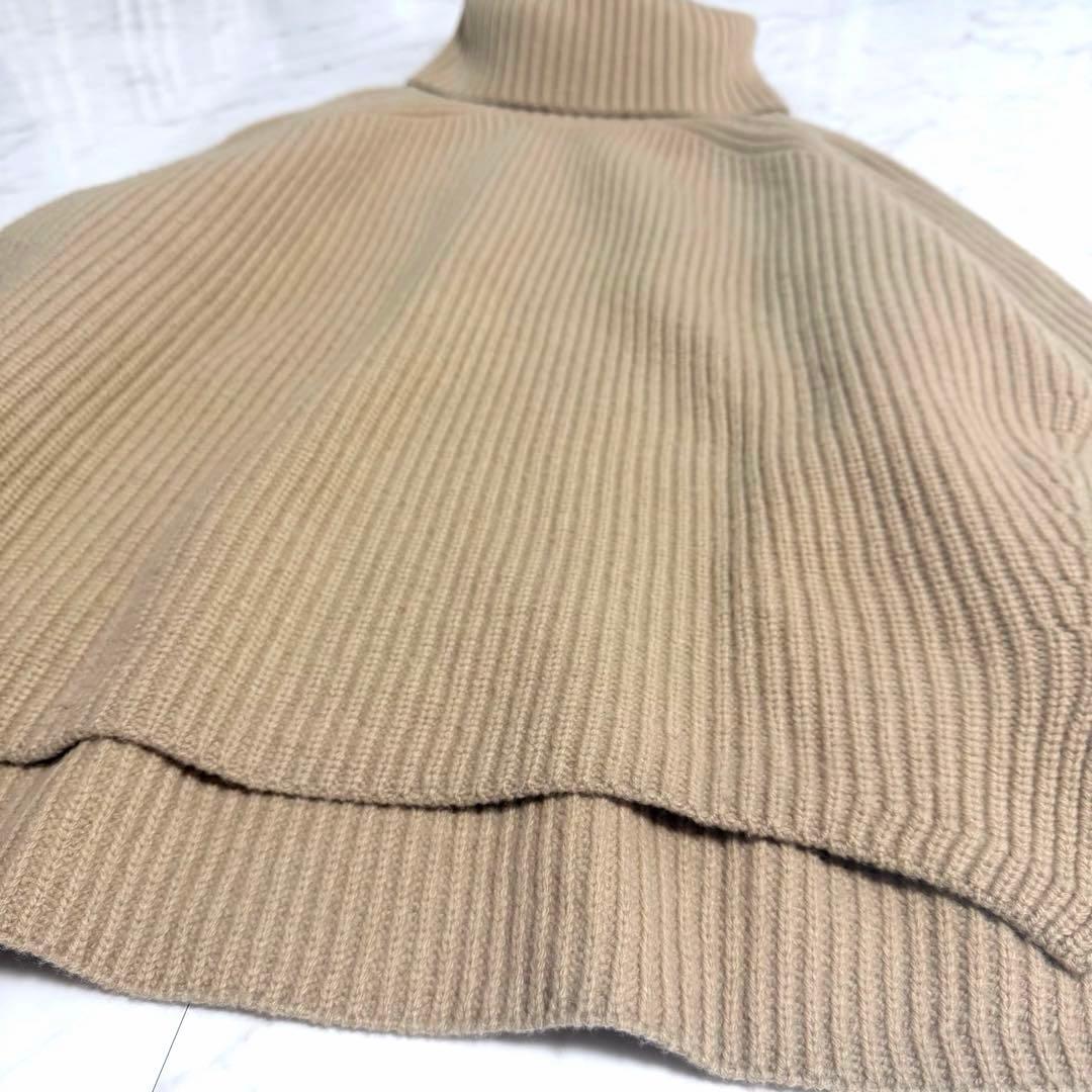 完売品✨️アニュアンス ウールカシミヤラグランタートルニットプルオーバー ベージュ