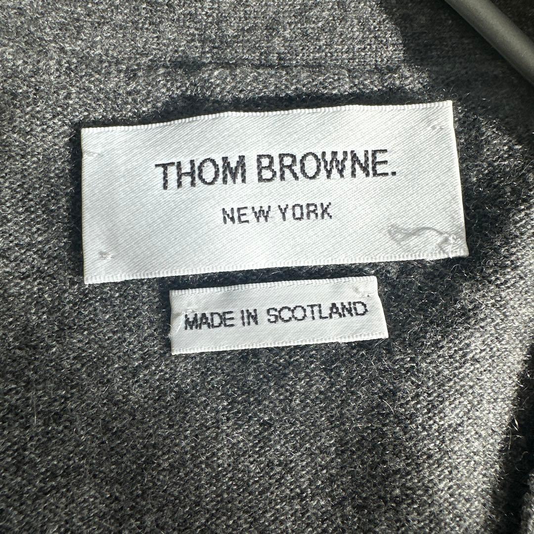 THOM BROWNE. グレー カーディガン