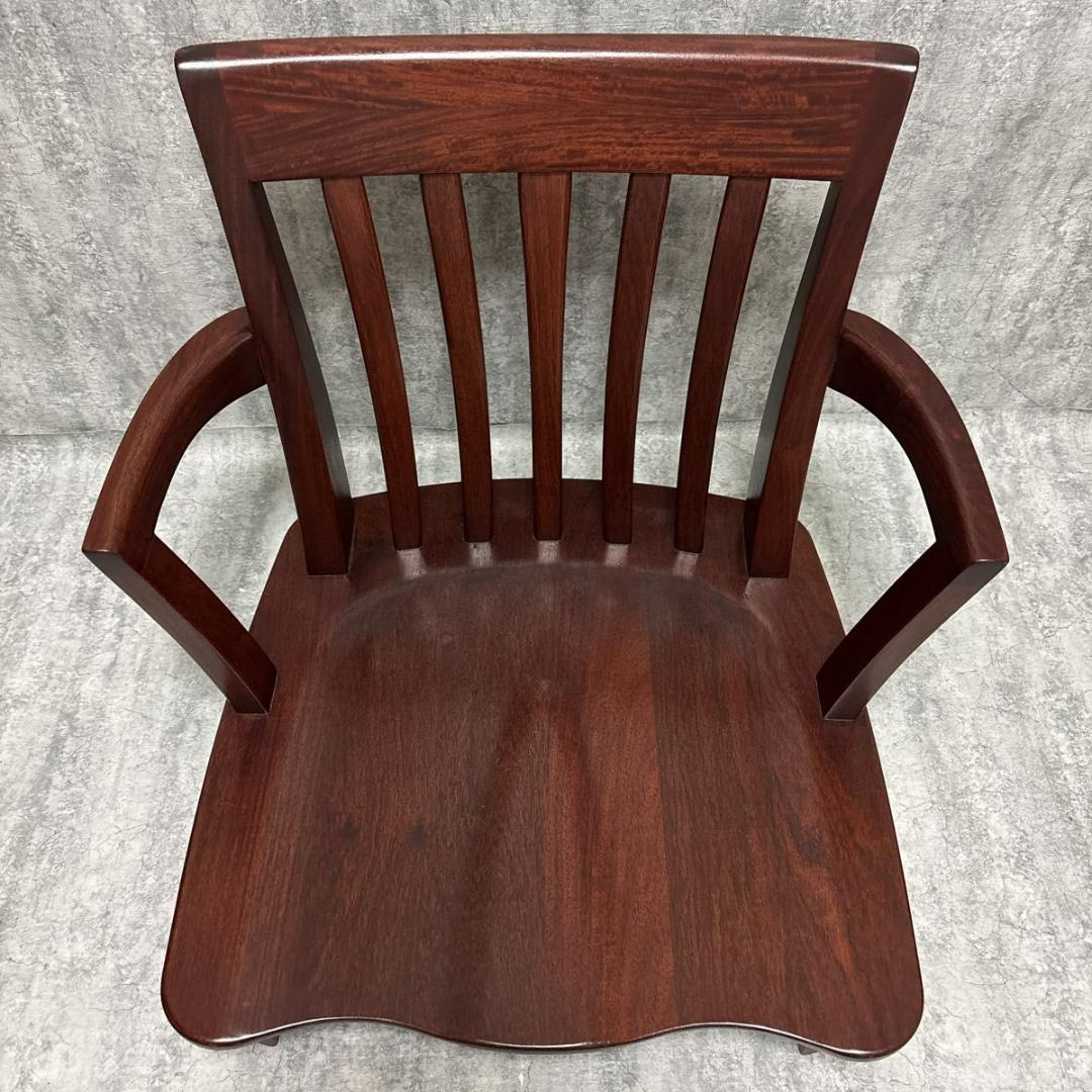 【超希少・美品】回転式　ローチェア　花梨　ブラウン　ヴァン　FC-556A 大塚