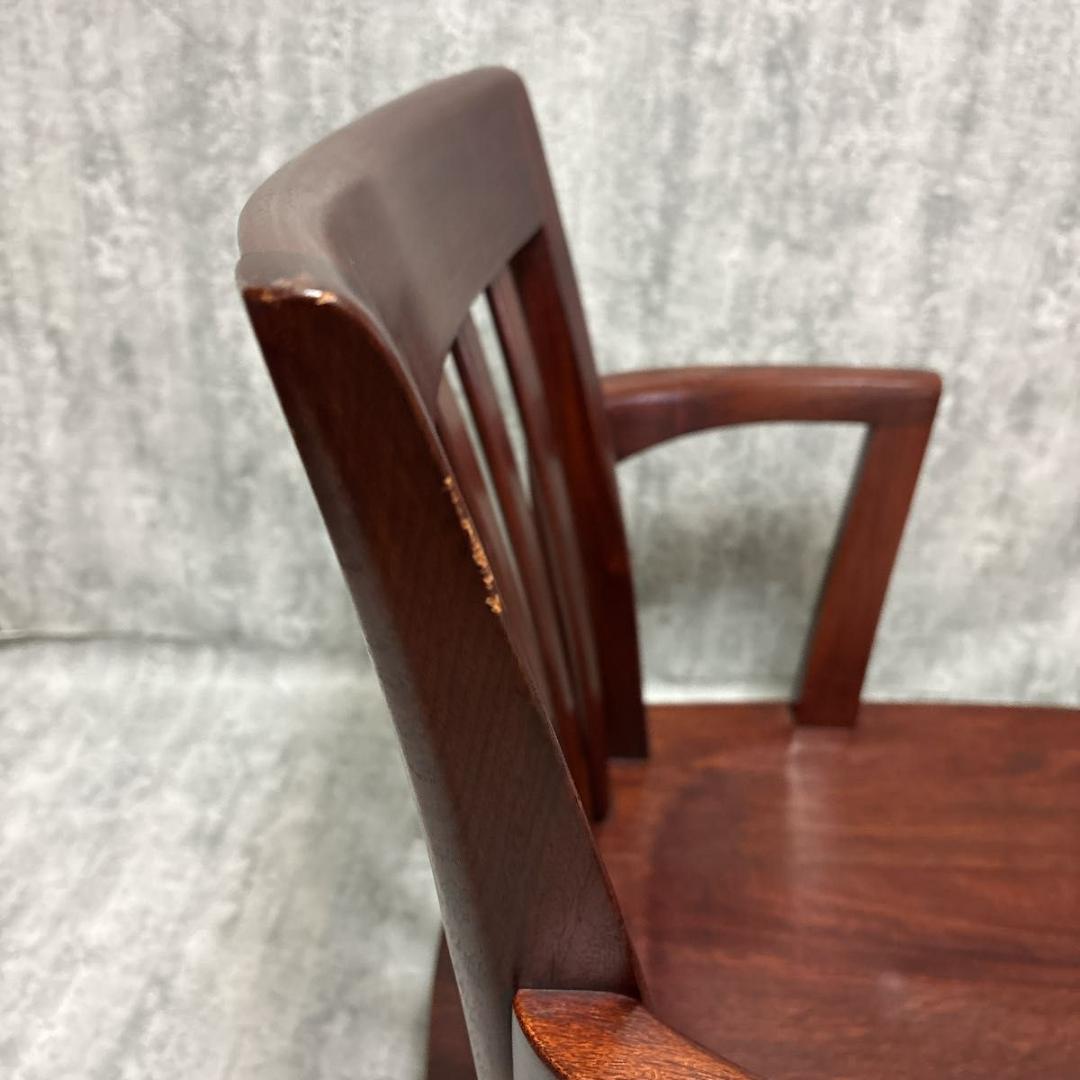 【超希少・美品】回転式　ローチェア　花梨　ブラウン　ヴァン　FC-556A 大塚