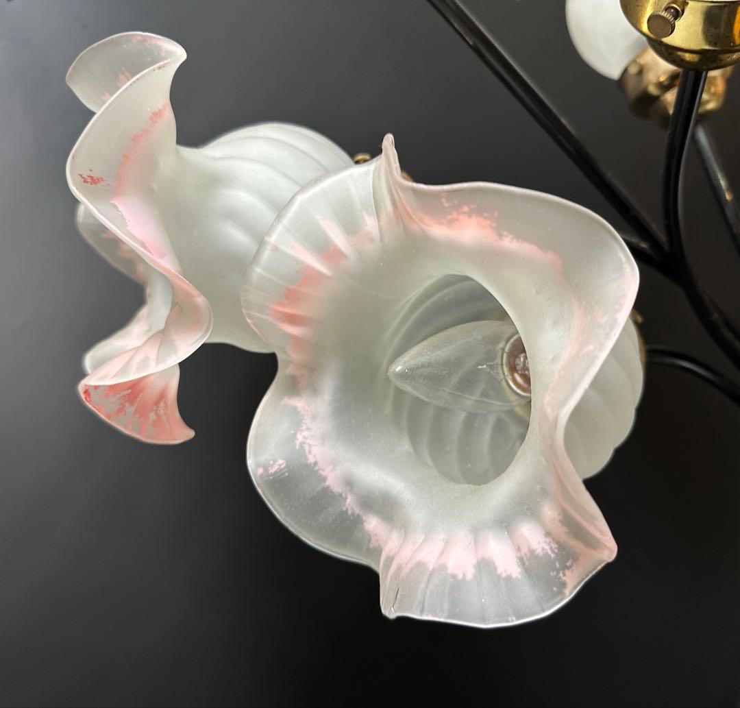 ベネチアンスタイル 5灯 フロアランプ ブラウン色