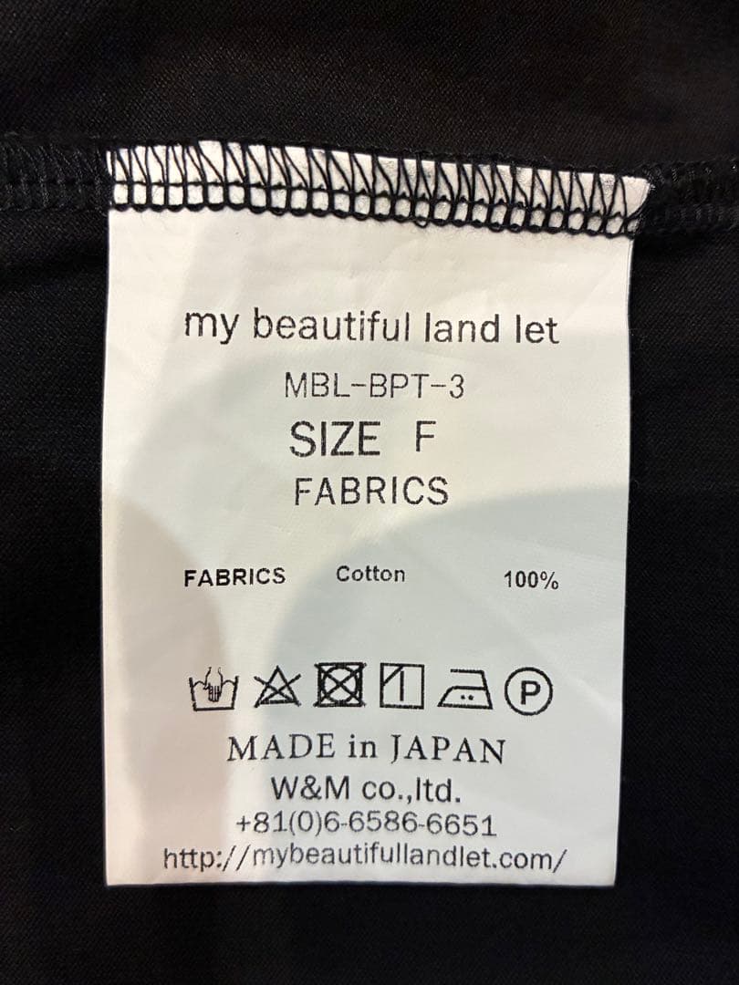【24AW my beautiful landlet プリントフリーサイズT】