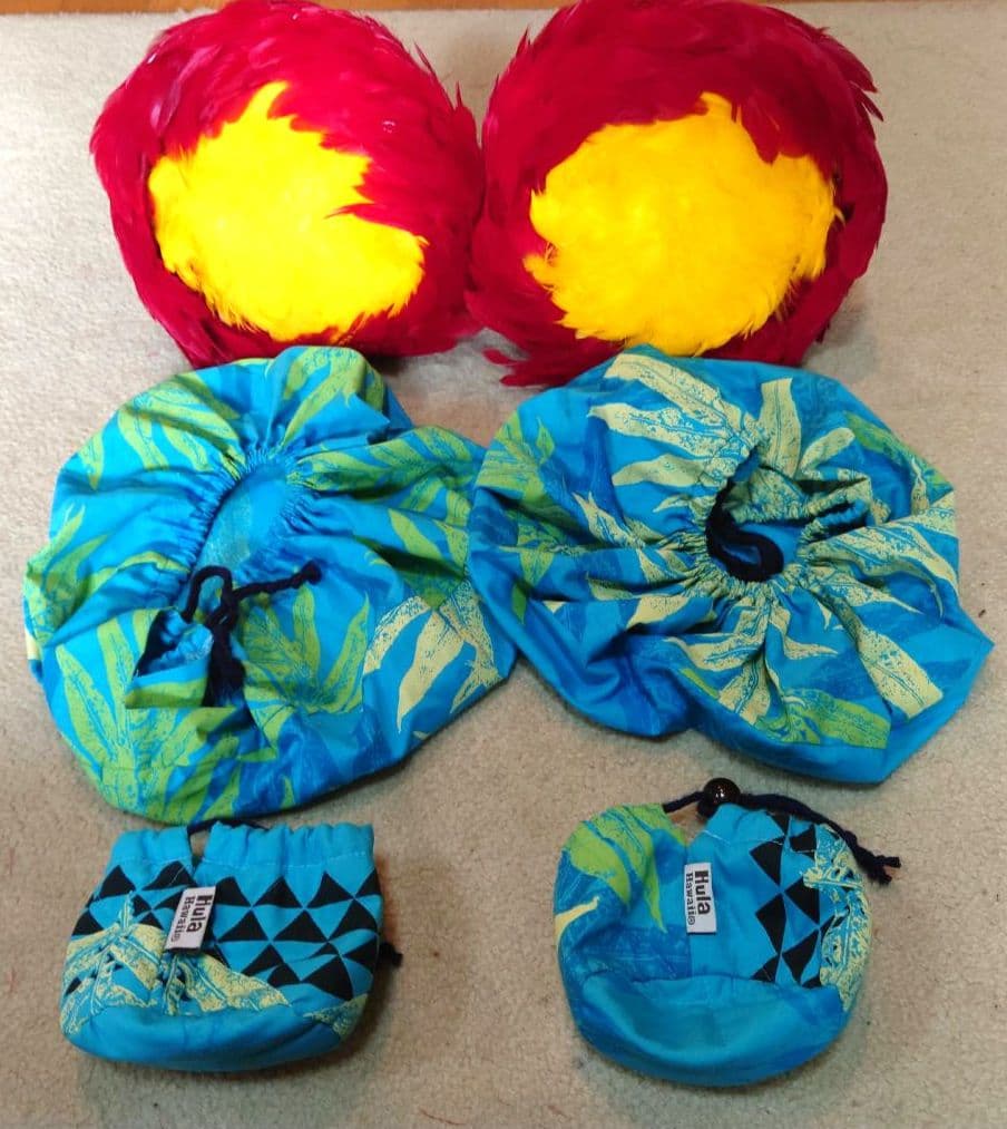 ウリウリ フラダンス 一体型 2個セット 巾着付