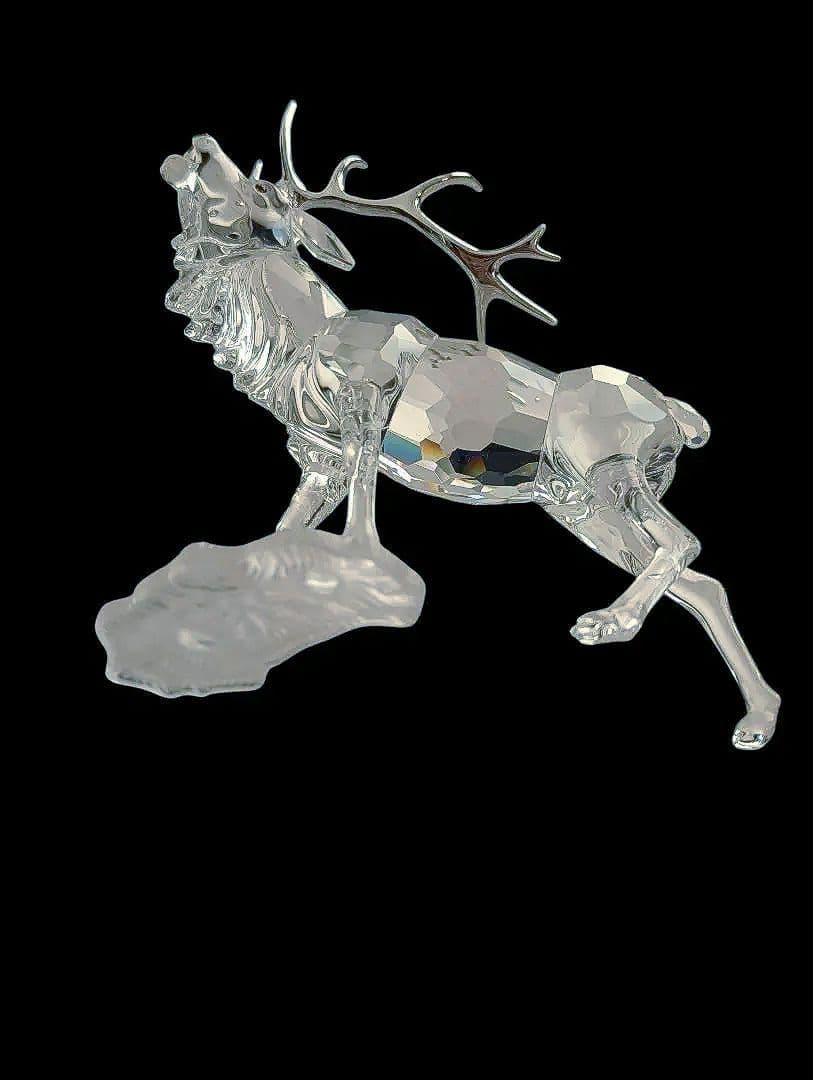 スワロフスキークリスタル　雄鹿 専用ケース付き