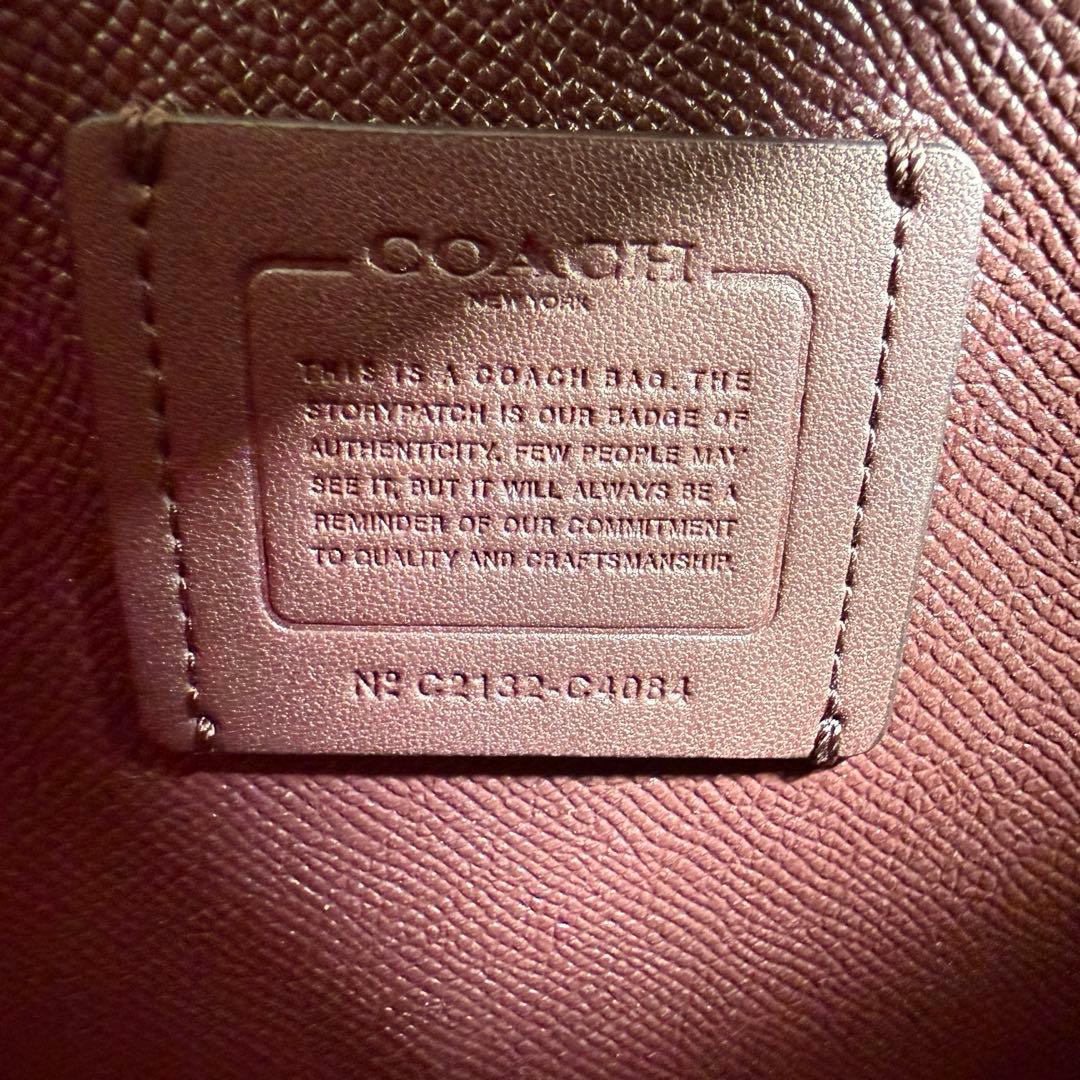 コーチ トートバッグ モリー 2way クロスボディ レザー ブラック 金金具