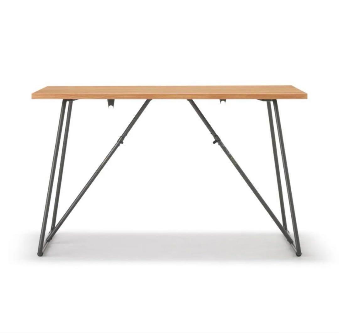 無印良品　MUJI　折りたたみテーブル　オーク材突板