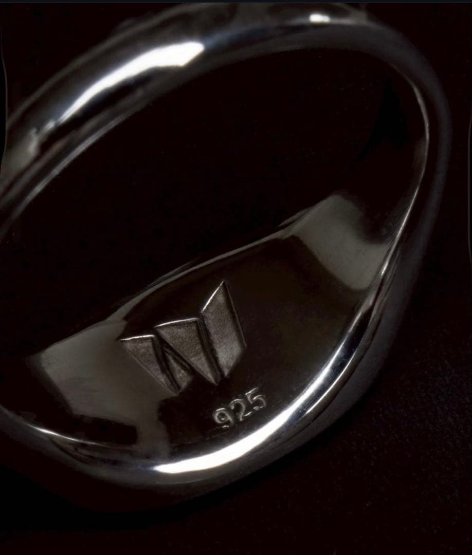 OVY w double oval pinkie ring 12号