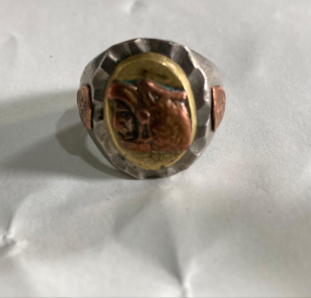 ビンテージ　メキシカン バイカー リング