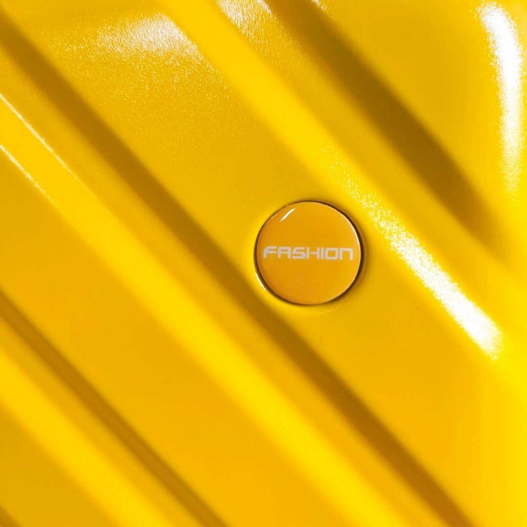 スーツケース キャリーケース 【Ｌ】イエロー 90L 拡張機能付 旅行 出張