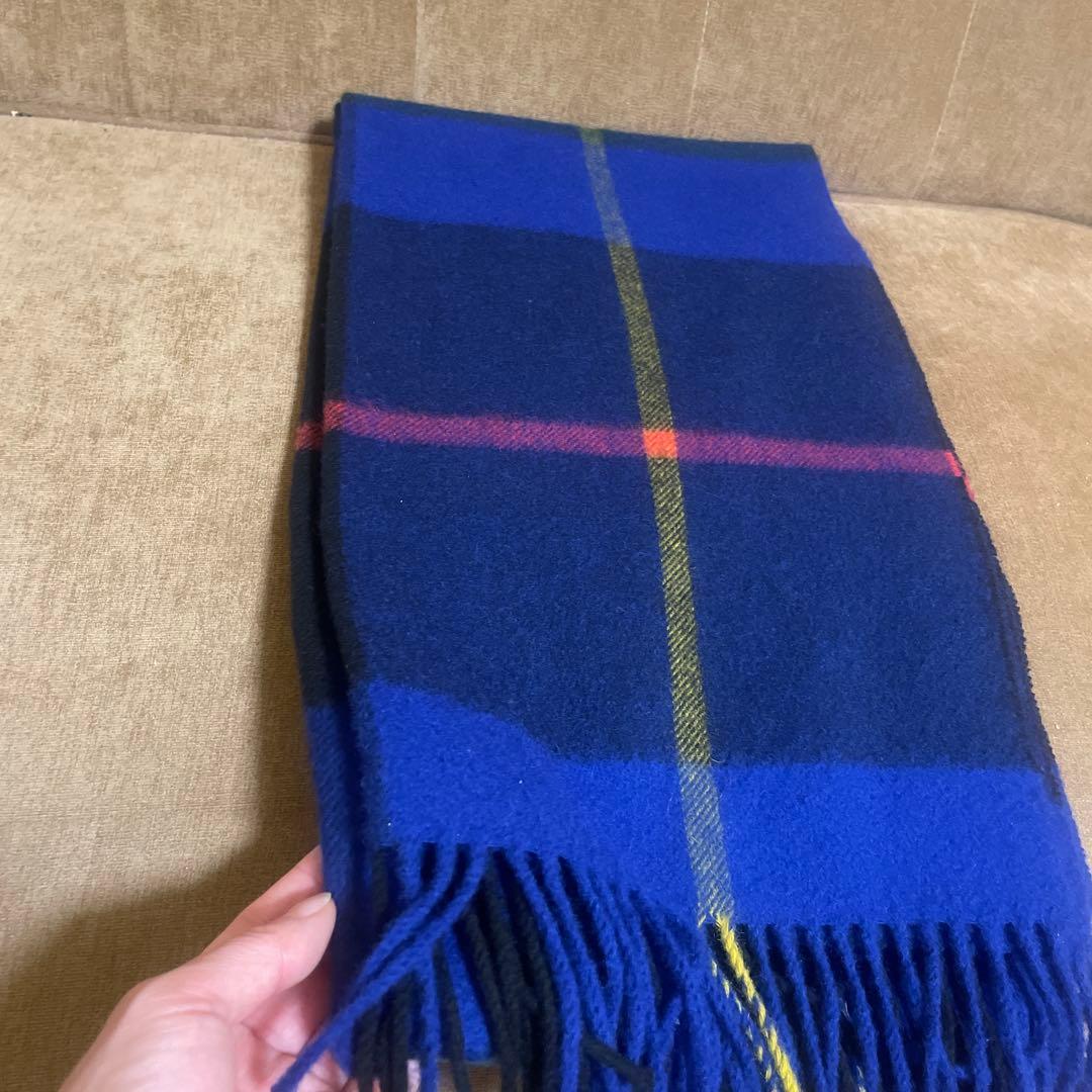 ＜Joshua Ellis＞カシミヤ チェック ストール【別注モデル】