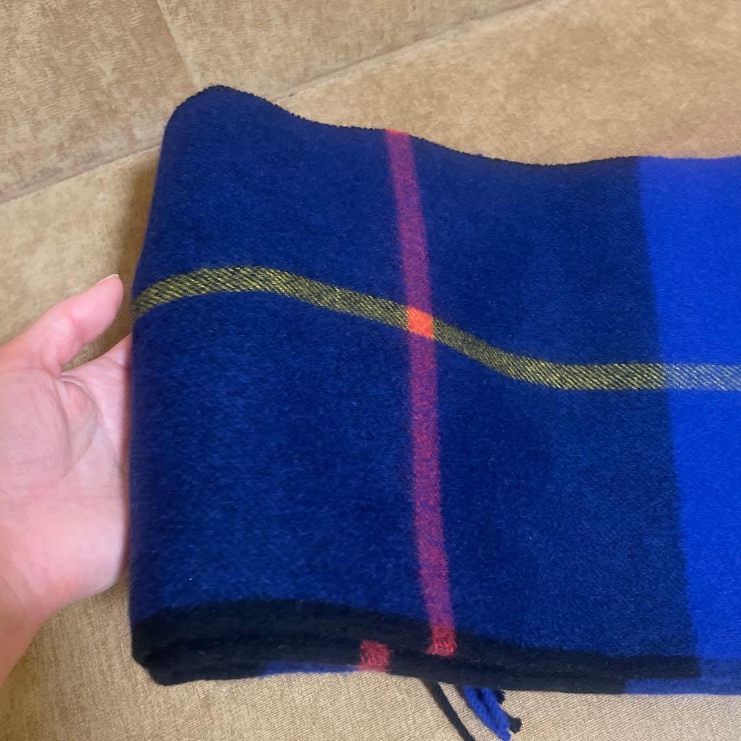 ＜Joshua Ellis＞カシミヤ チェック ストール【別注モデル】