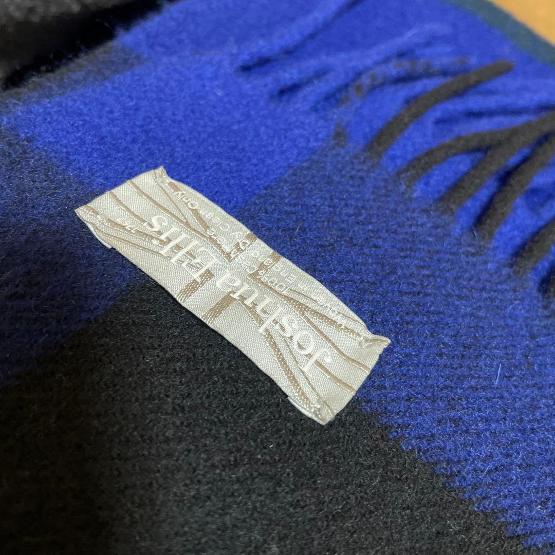 ＜Joshua Ellis＞カシミヤ チェック ストール【別注モデル】