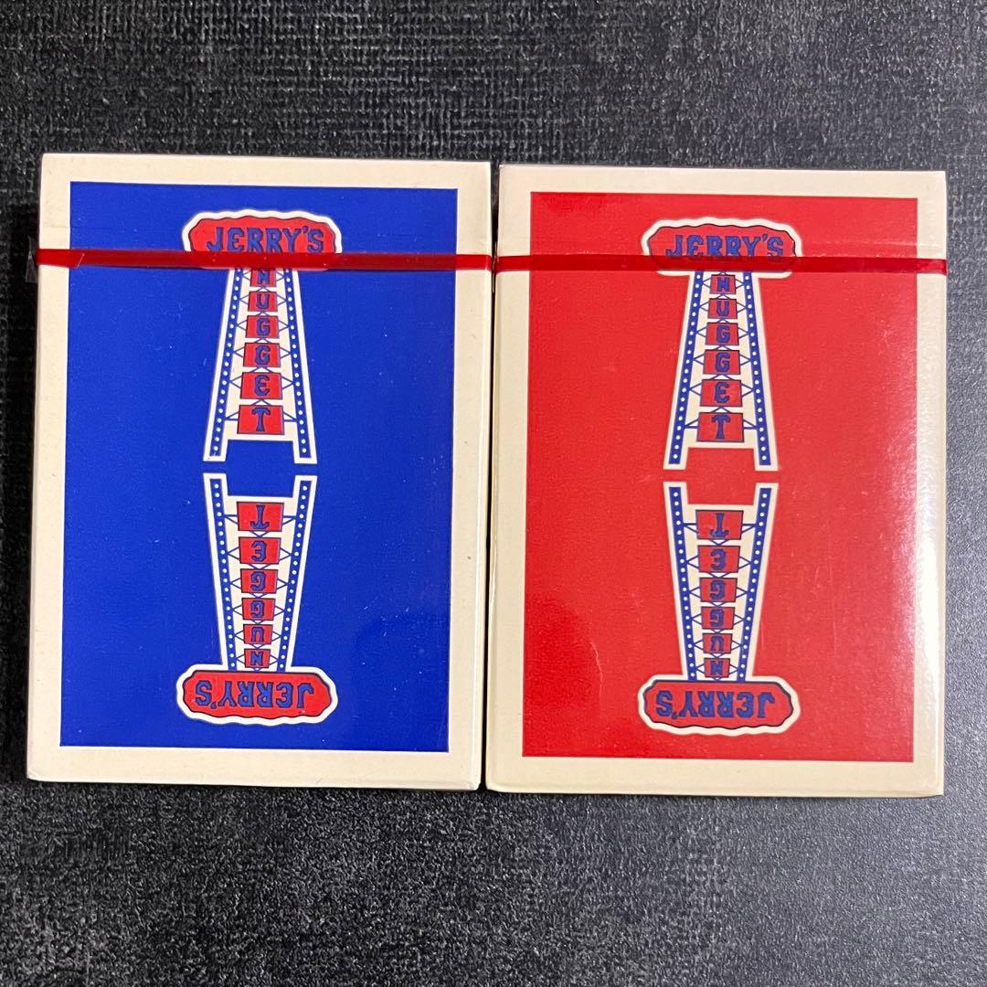 Jerry's nugget 本物　赤青1個づつ　ジェリーズナゲット　トランプ
