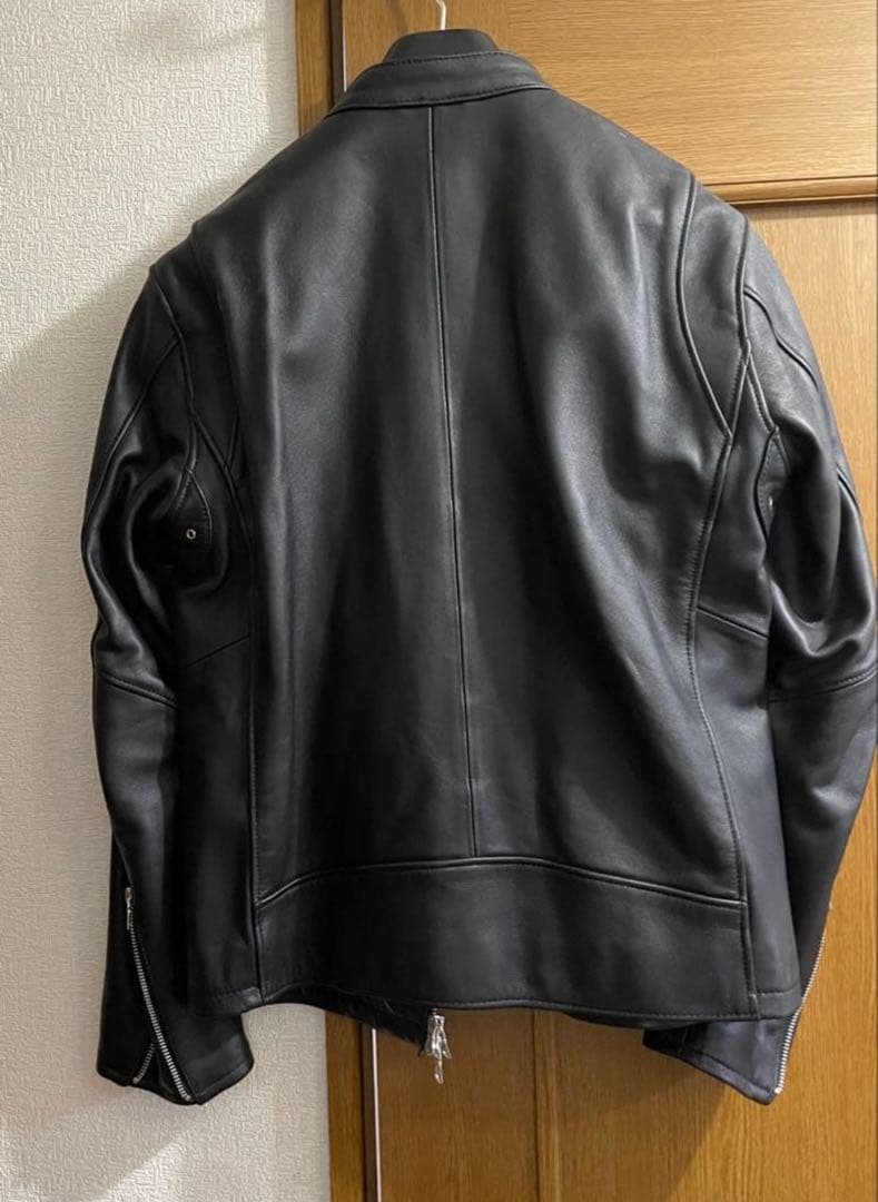 【BEAUTY & YOUTH】ラムレザー シングル ライダース ジャケット