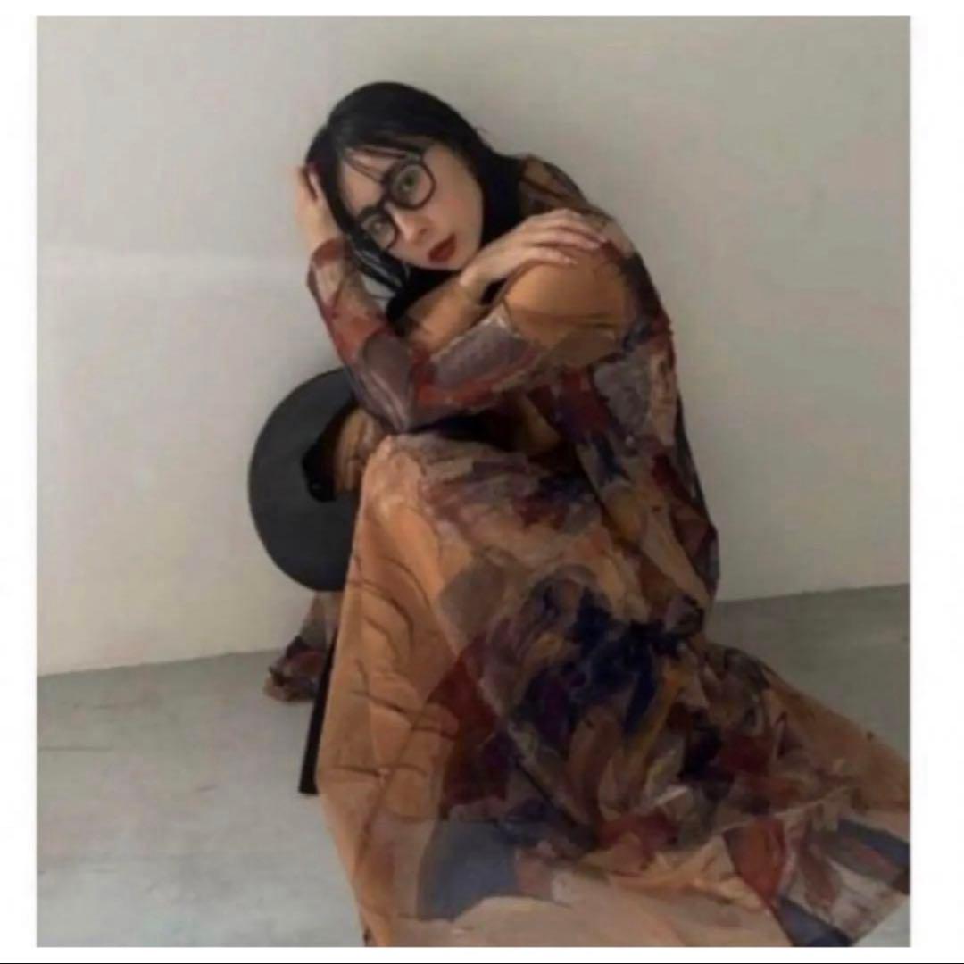 【試着のみ】アメリヴィンテージ　UND GYPSUM ART DRESS