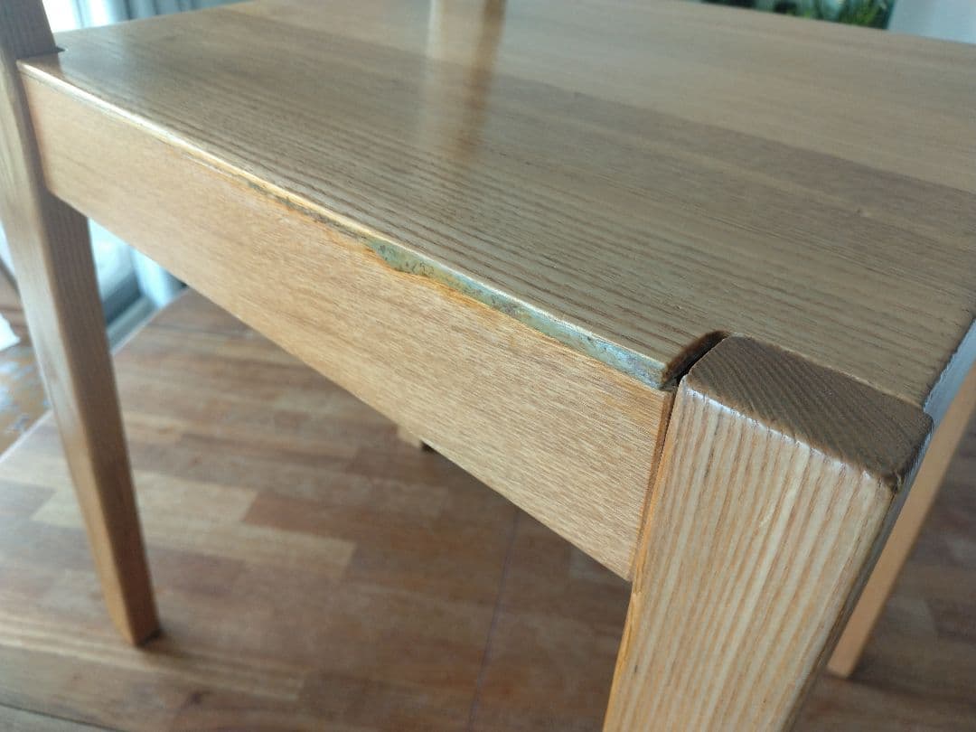 【てつのつるぎ】MUJI無印良品 タモ無垢材チェア2脚/ダイニング