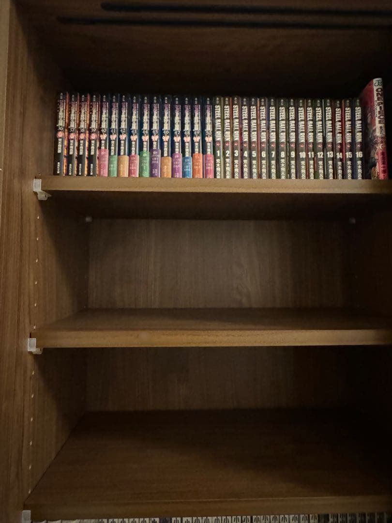 本棚 扉付き 大容量 ウォールナット ワイド