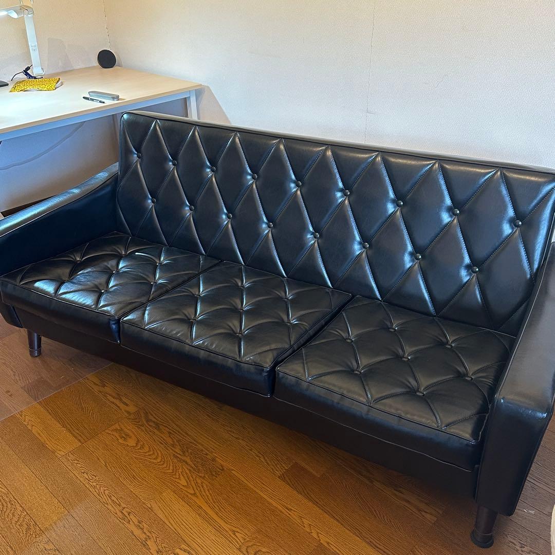 hoseカリモク家具 カリモク60 ロビーチェア ソファ 3人掛け 革張り