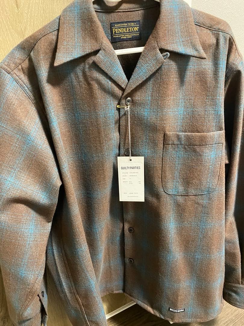 ワコマリア　ペンドルトン　ウールオンブレシャツ