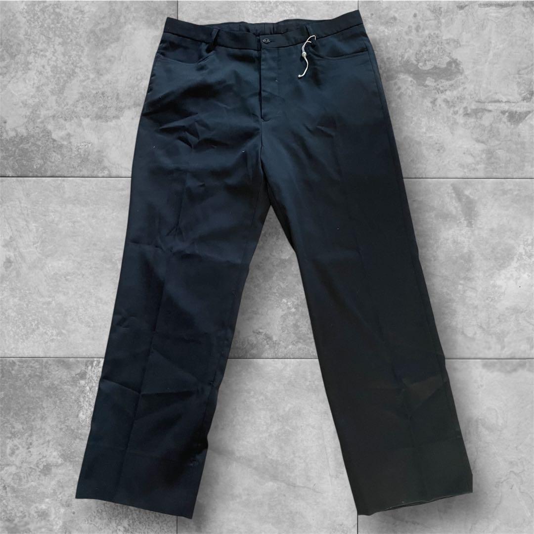 NIKE スラックスパンツ　ポリエステル　BLK無地GOLF 36 ゴルフ