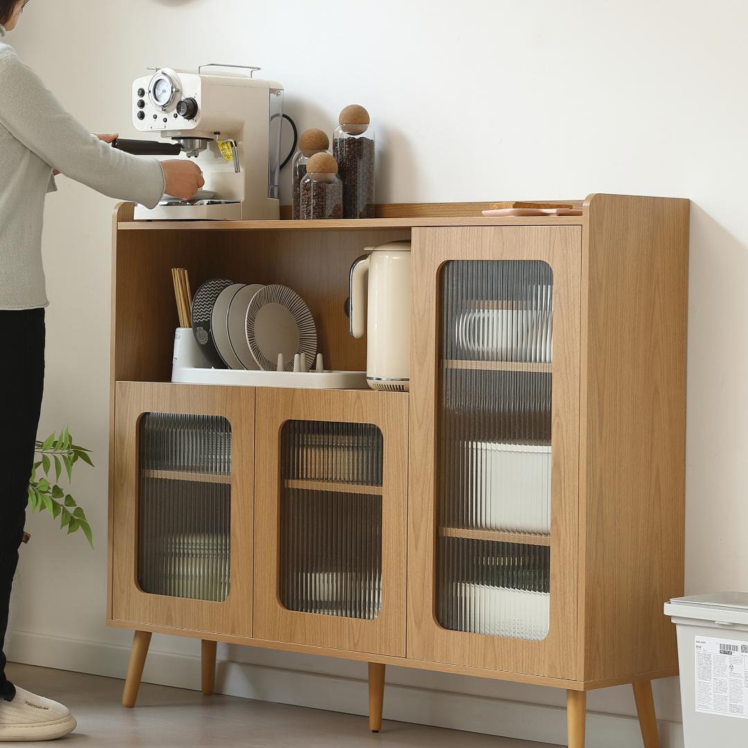 キャビネット サイドボード 食器棚 キッチンキャビネット チェスト 大容量