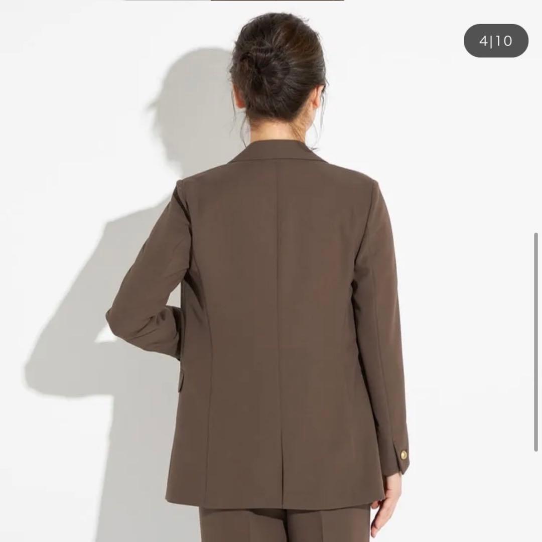 AOKI 2wayストレッチ トロピカルジャケット パンツ 茶 セットアップ 9