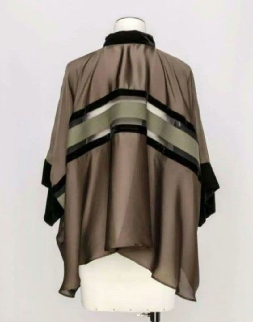 sacai ベロア切り替え KIMONOスリーブ ブラウス サイズ1