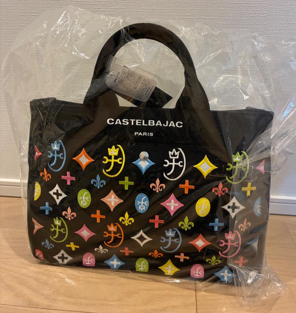 カステルバジャック トートバッグ／黒 帆布生地