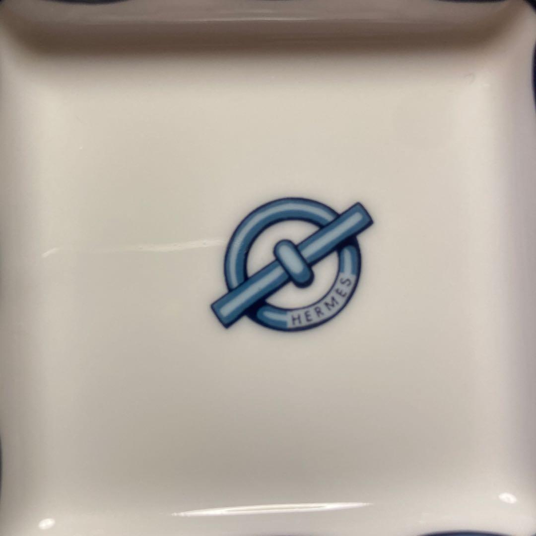 希少　エルメス　シェーヌダンクル　スクエア　ミニプレート　 小物入れ