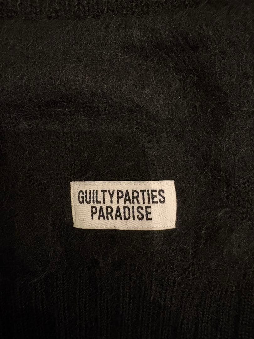 ワコマリア wackomaria モヘヤ カーディガン　黒