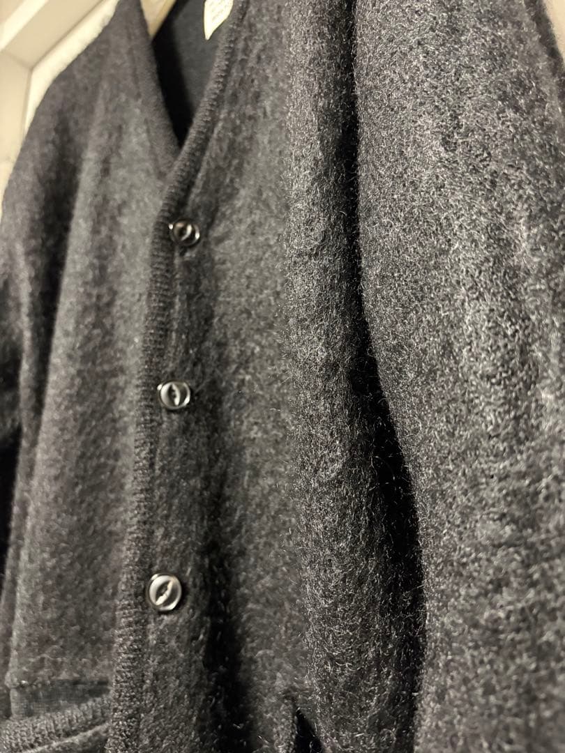 ワコマリア wackomaria モヘヤ カーディガン　黒