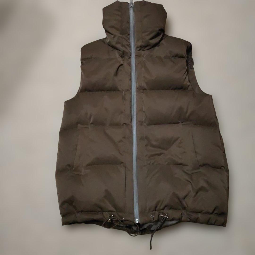 theory luxe ダークブラウン ダウンベスト 40サイズ