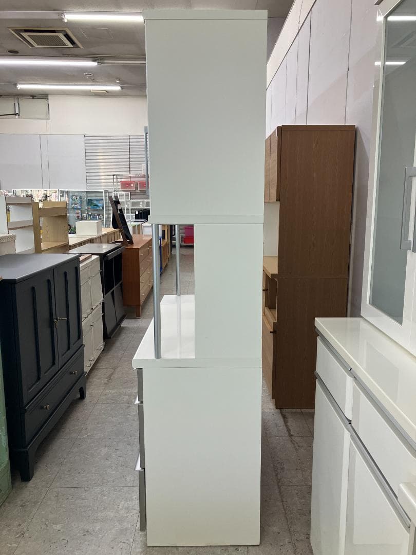 松田家具 食器棚 ホワイト