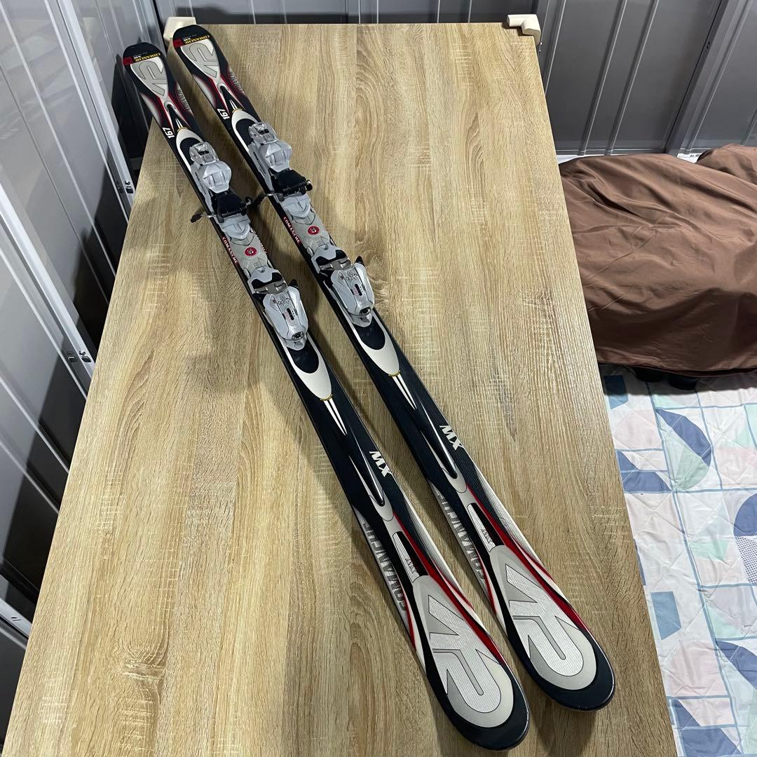 K2 167cm REXXAM 27cm ストック125cm スキーセット