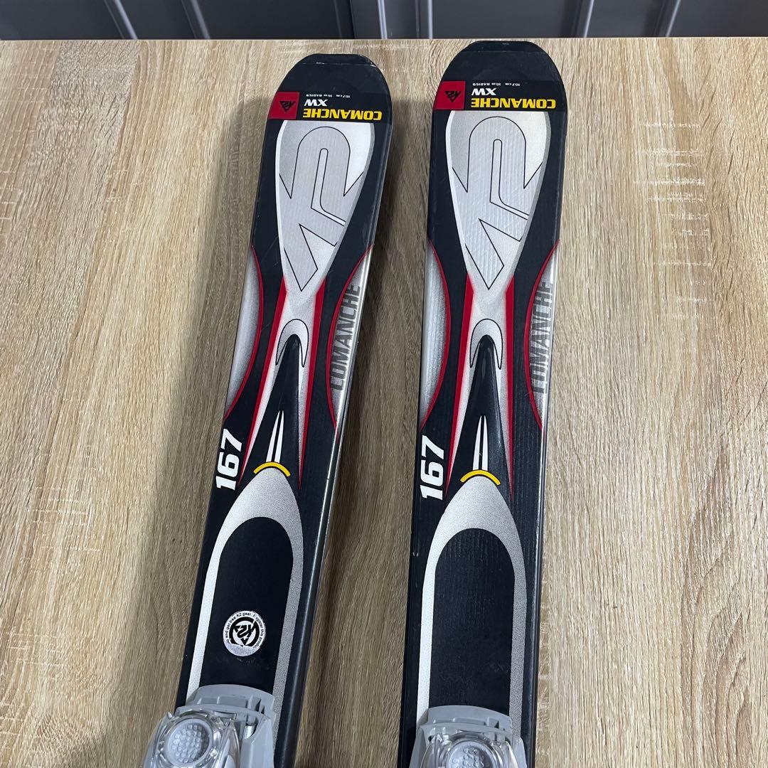K2 167cm REXXAM 27cm ストック125cm スキーセット