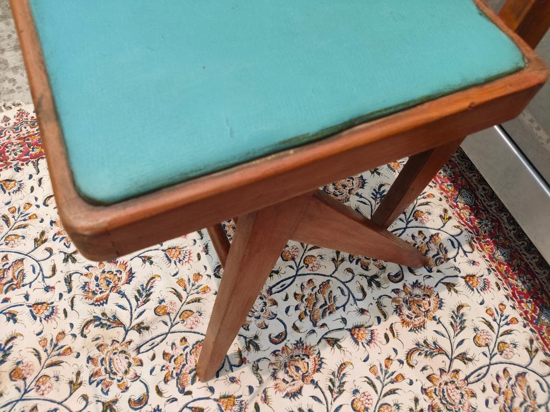 (ベリーさん専用) マルニ☆デルタチェア②☆ビンテージ☆レトロ ターコイズ