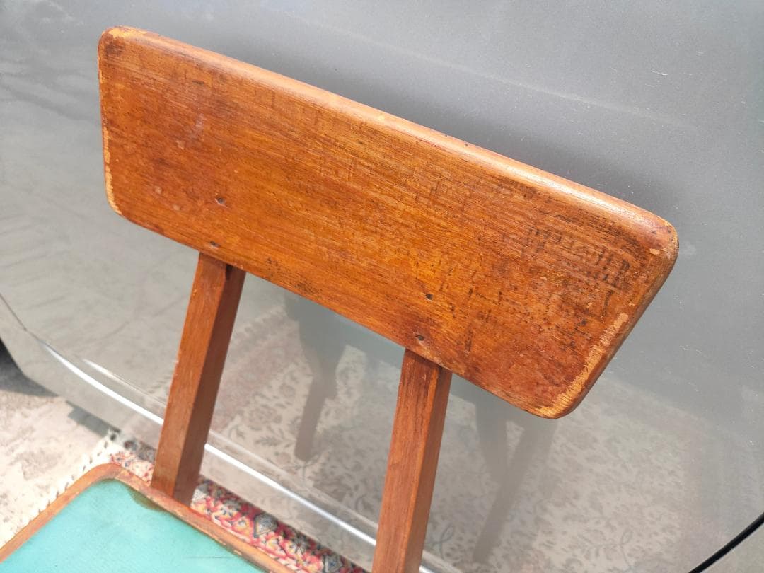 (ベリーさん専用) マルニ☆デルタチェア②☆ビンテージ☆レトロ ターコイズ