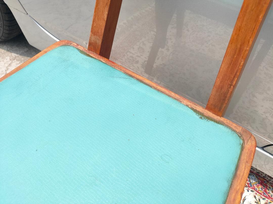 (ベリーさん専用) マルニ☆デルタチェア②☆ビンテージ☆レトロ ターコイズ