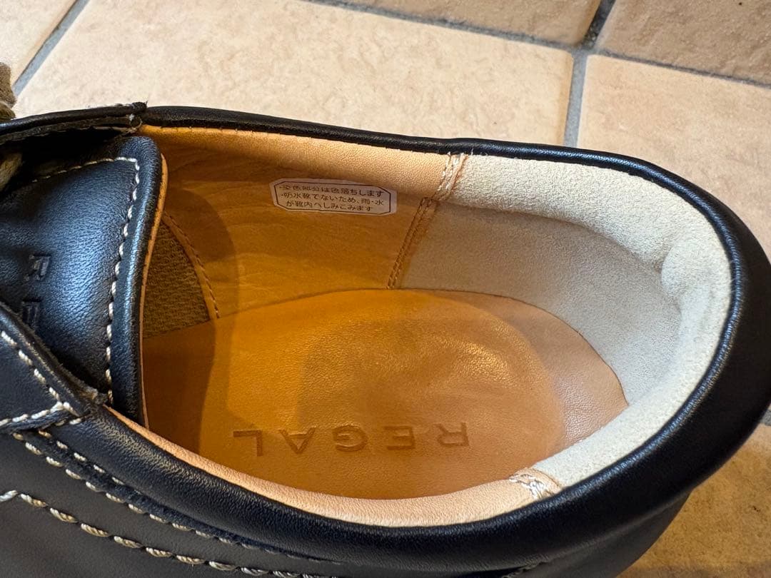 リーガル　レースアップレザー スニーカー　60EL 黒