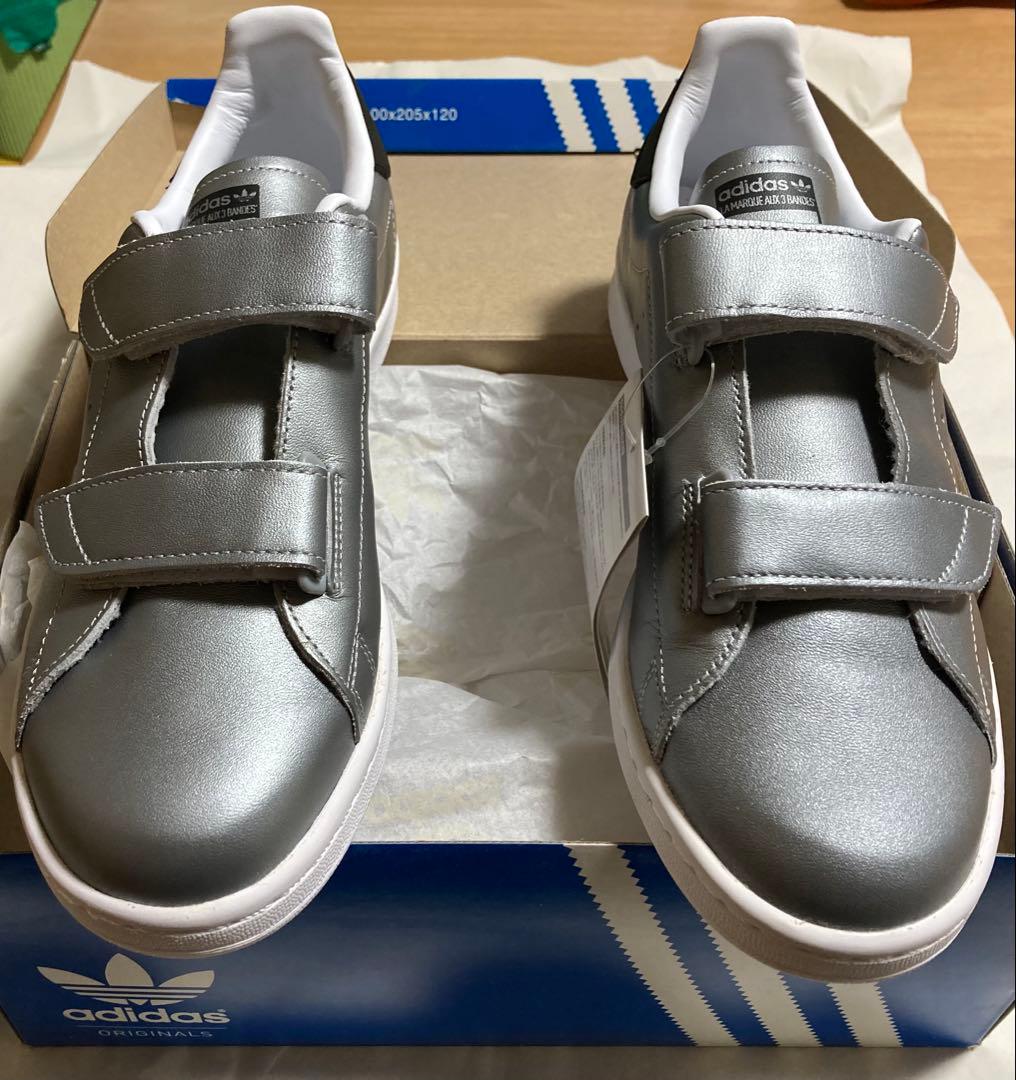 希少絶版未使用品アディダス FASTシルバーベルクロスニーカー
