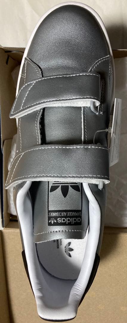 希少絶版未使用品アディダス FASTシルバーベルクロスニーカー