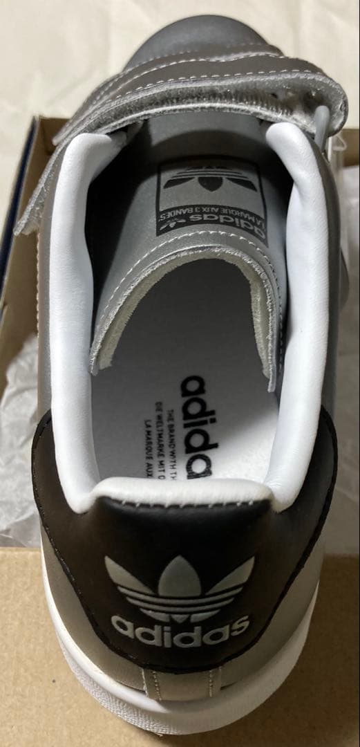 希少絶版未使用品アディダス FASTシルバーベルクロスニーカー