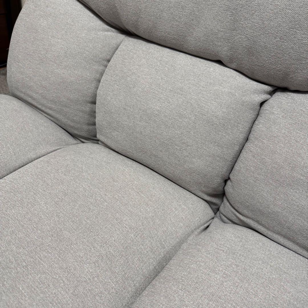 ニトリ／つながるポケットコイル座椅子(レガ LGY) 一人用ソファ グレー