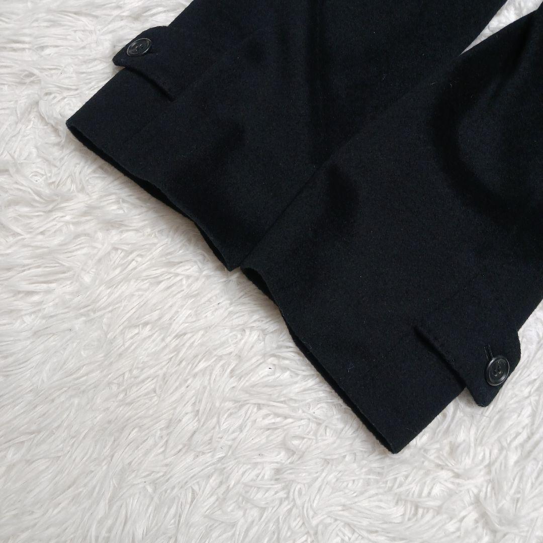 ✨極美品✨サンヨー　エクセレント　カシミヤ ステンカラーコート　黒　A5