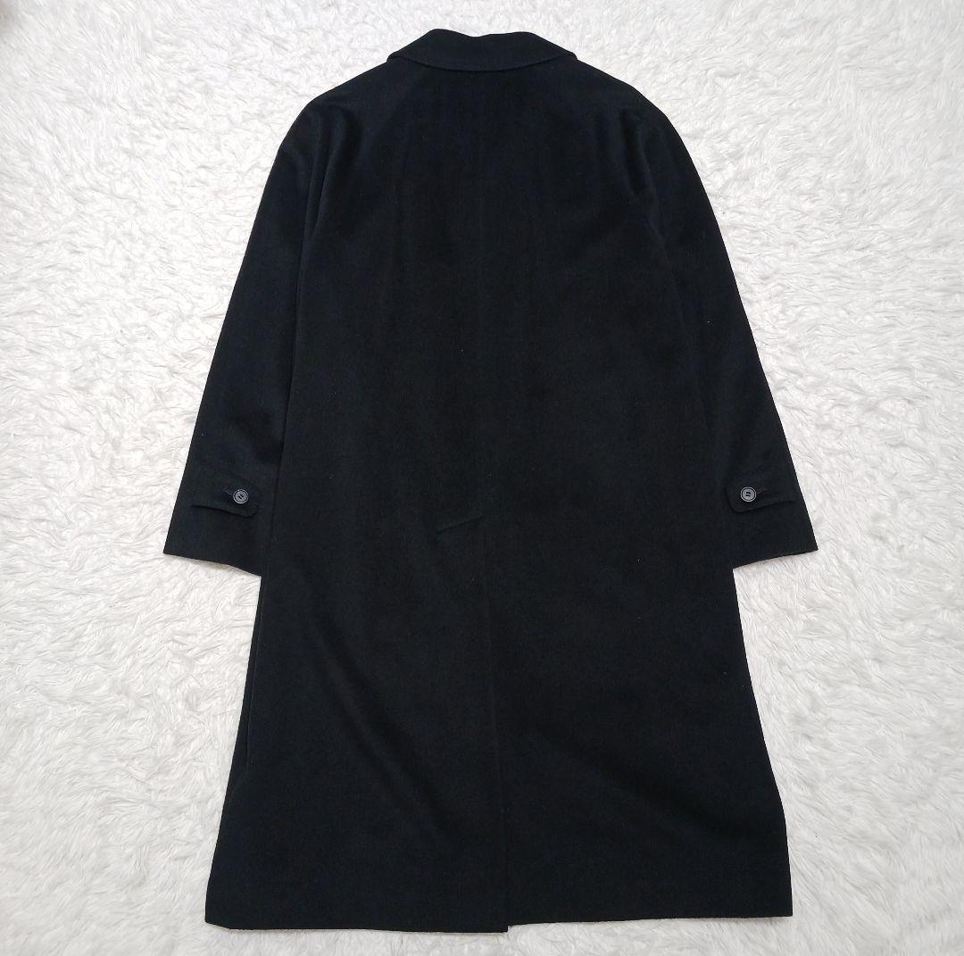 ✨極美品✨サンヨー　エクセレント　カシミヤ ステンカラーコート　黒　A5